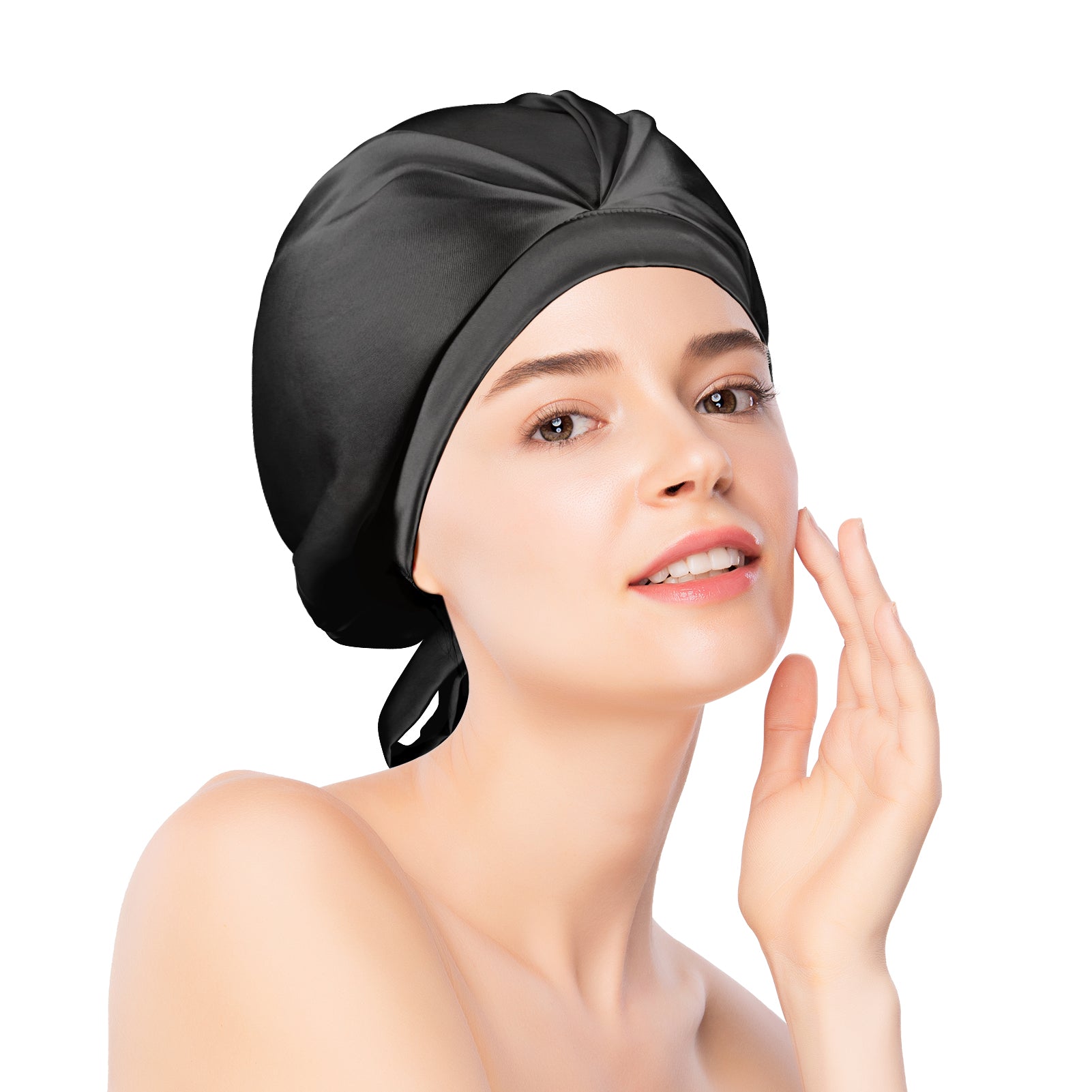 100% Silk Bonnet For Women Mulberry Silk Turban For Hair Sleeping