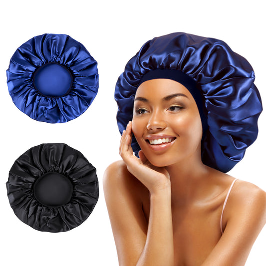 Kenllas Large Women Silk Satin-Bonnet - 2 PCS