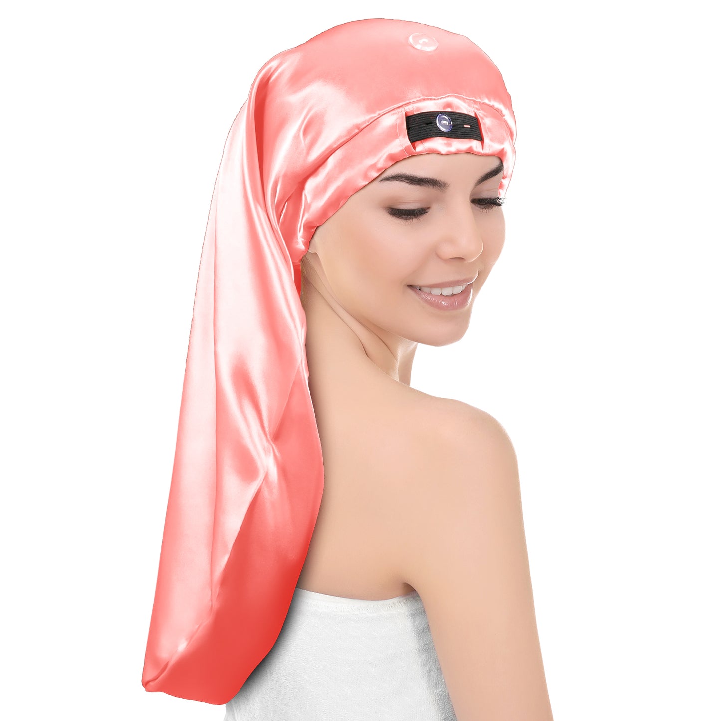 Kenllas Long Satin Sleep Bonnet- Extra Large Foldable Sleeping Cap