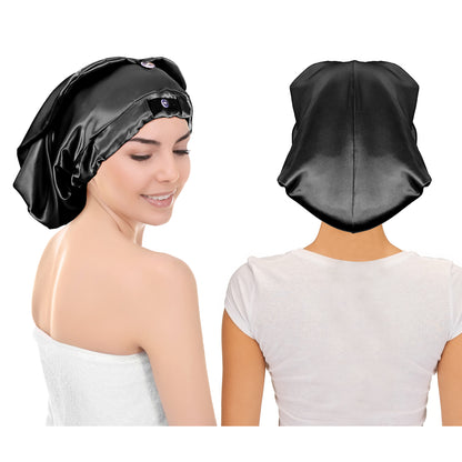 Kenllas Long Satin Sleep Bonnet- Extra Large Foldable Sleeping Cap